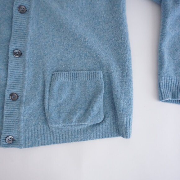 Vintage Blue Women's Wool Cardigan Sweater - Picture 5 of 11